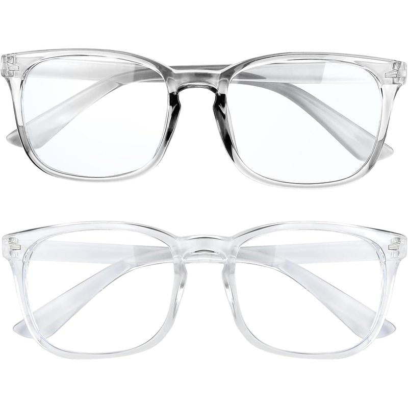 2-Pack Blue Light Blocking Glasses for Men and Women - Computer Eye Protection