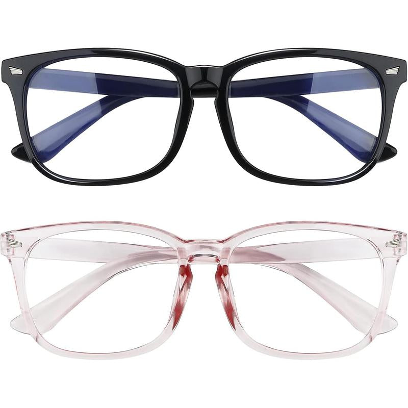 2-Pack Blue Light Blocking Glasses for Men and Women - Computer Eye Protection