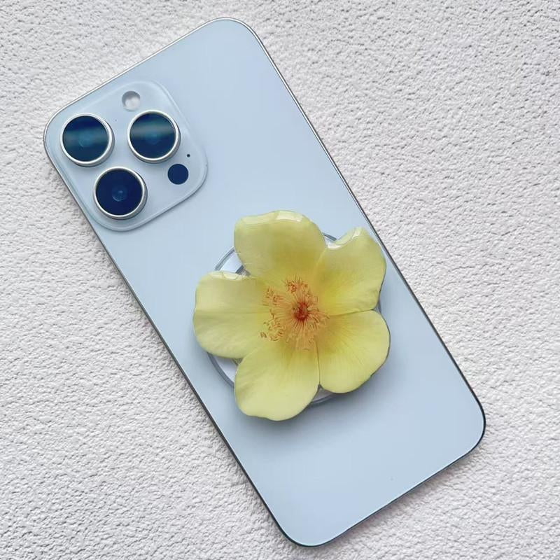 Orchid Acrylic Drop Glue Mobile Phone Holder Desktop Folding Portable Orchid Mobile Phone Grip HN124