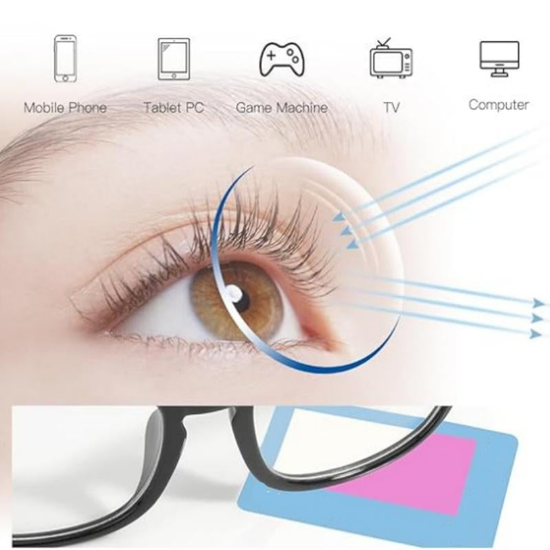 Blue Light Blocking Glasses 99% for Computer & Gaming | anti Eyestrain Glasses with UV Protection | anti Glare Screen Glasses for Office & Streaming
