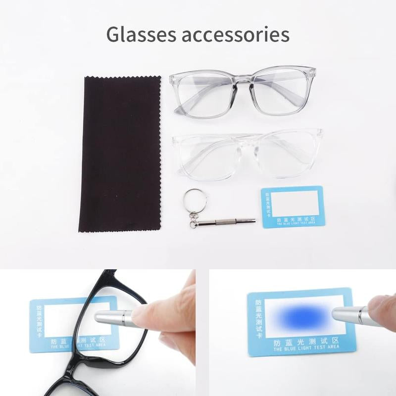 2-Pack Blue Light Blocking Glasses for Men and Women - Computer Eye Protection