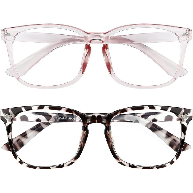 2-Pack Blue Light Blocking Glasses for Men and Women - Computer Eye Protection