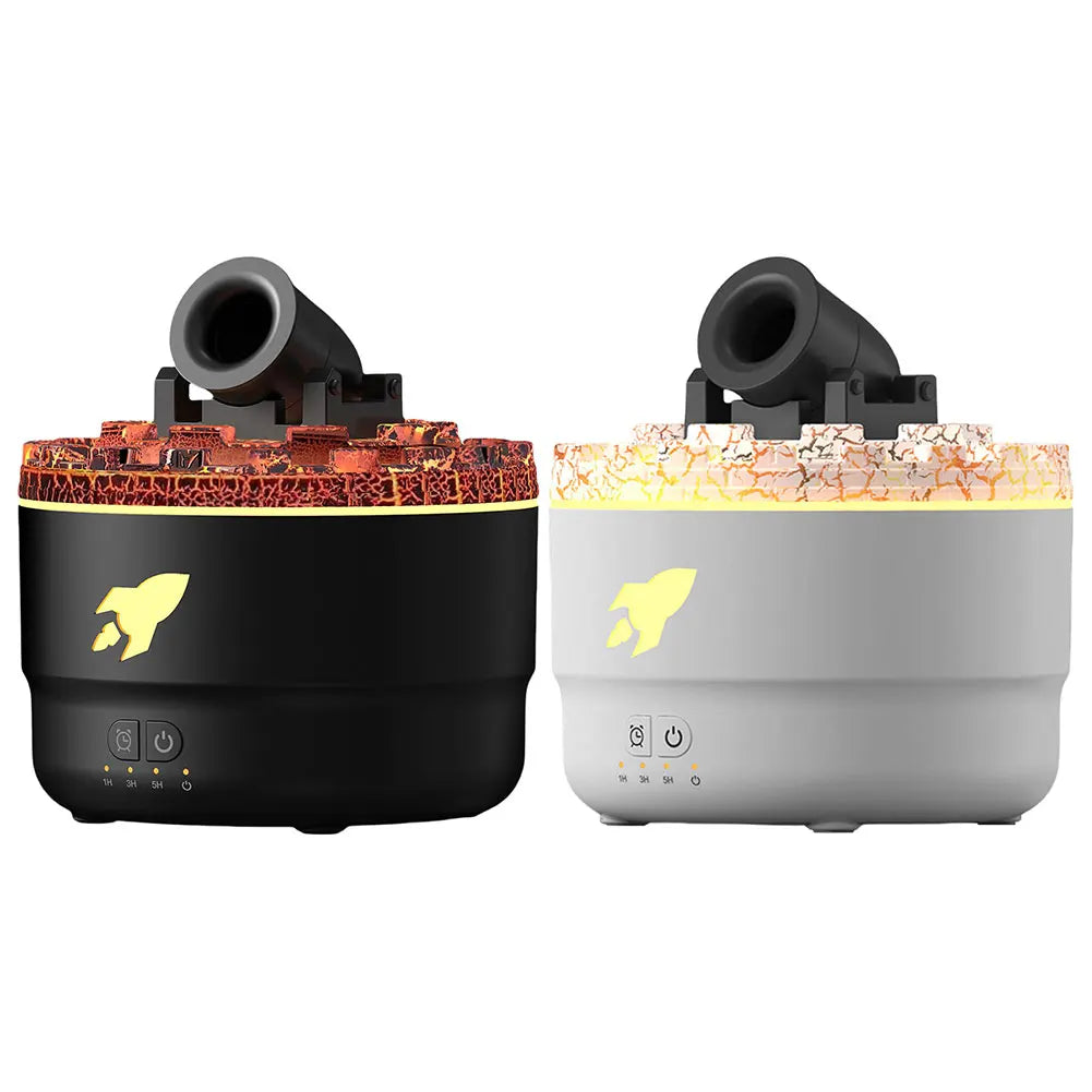Volcanic Crack Light Cannons Humidifier Essential Oil Diffuser Cannon Blast Aroma Humidifier Aromatherapy Diffuser for Bedroom