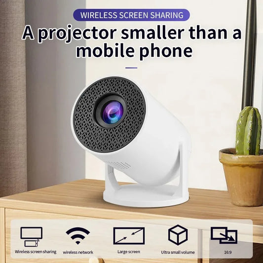 P30 PRO Smart Mini Projector – Android 14, WiFi 6, BT 5.0, 4K Supported, 1280×720P, Portable Home & Outdoor Theater