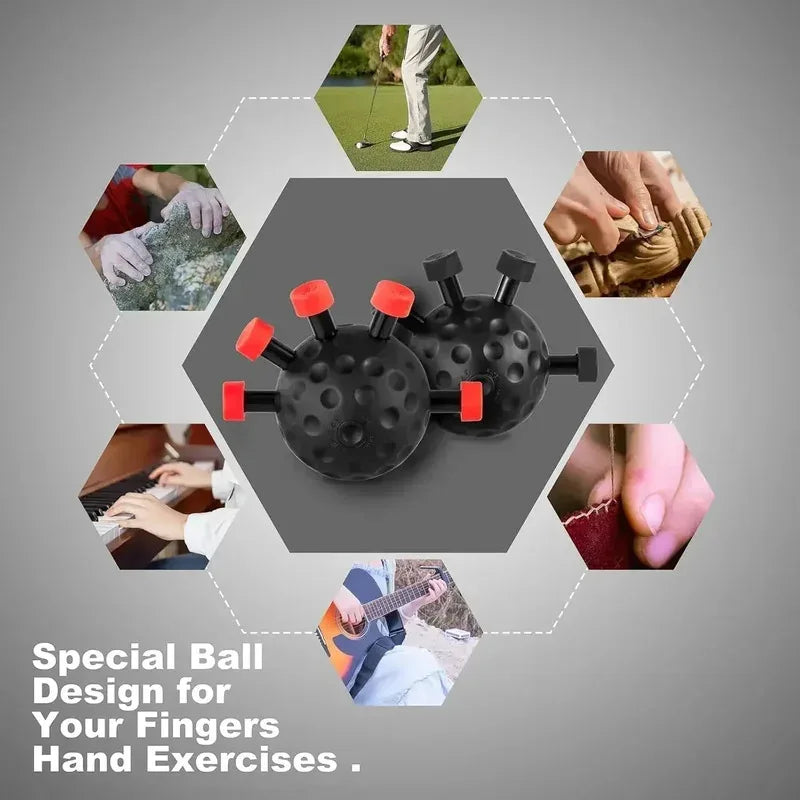 Finger Hand Gripper Set Massage Ball Adjustable Hand Grip Strengthener Carpal Expand Forewrm Erexceriser Grip Strength Trainer