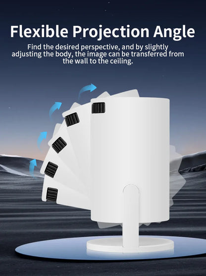 P30 PRO Smart Mini Projector – Android 14, WiFi 6, BT 5.0, 4K Supported, 1280×720P, Portable Home & Outdoor Theater