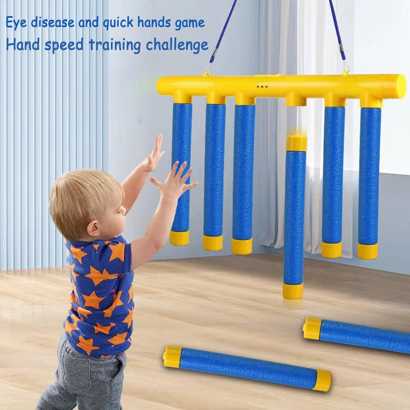 Challenge Falling Sticks Game: Educational Stick Catching Toy for Kids to Enhance Reaction Skills and Foster Parent-Child Interaction