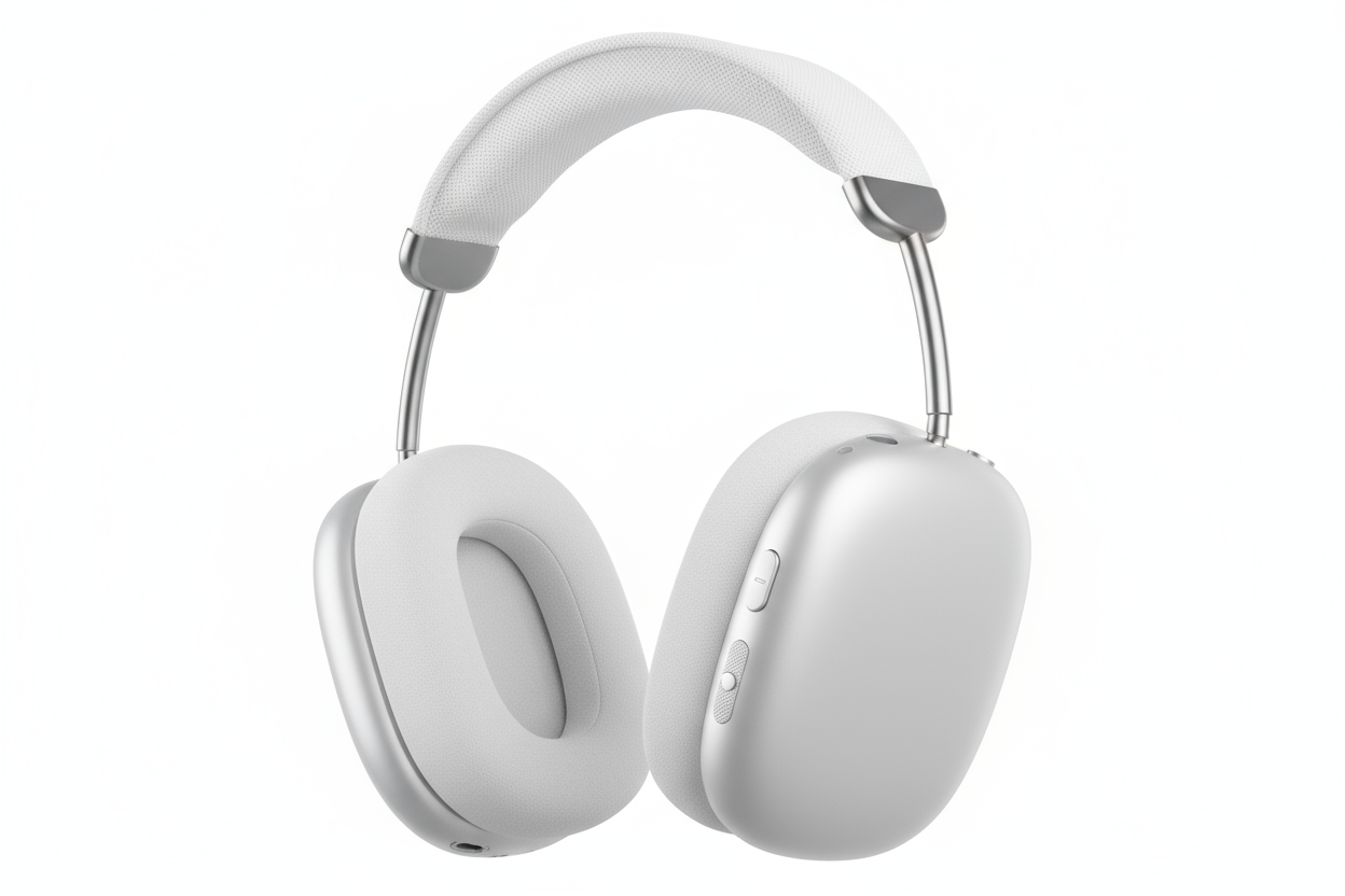 Airpods Max in 3D model white 
