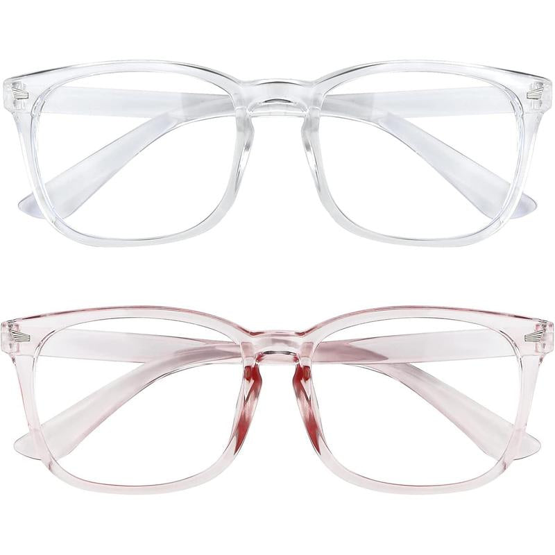 2-Pack Blue Light Blocking Glasses for Men and Women - Computer Eye Protection