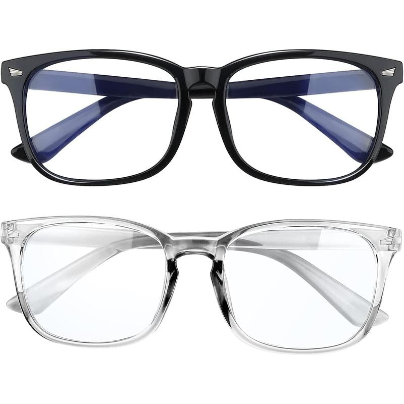 2-Pack Blue Light Blocking Glasses for Men and Women - Computer Eye Protection