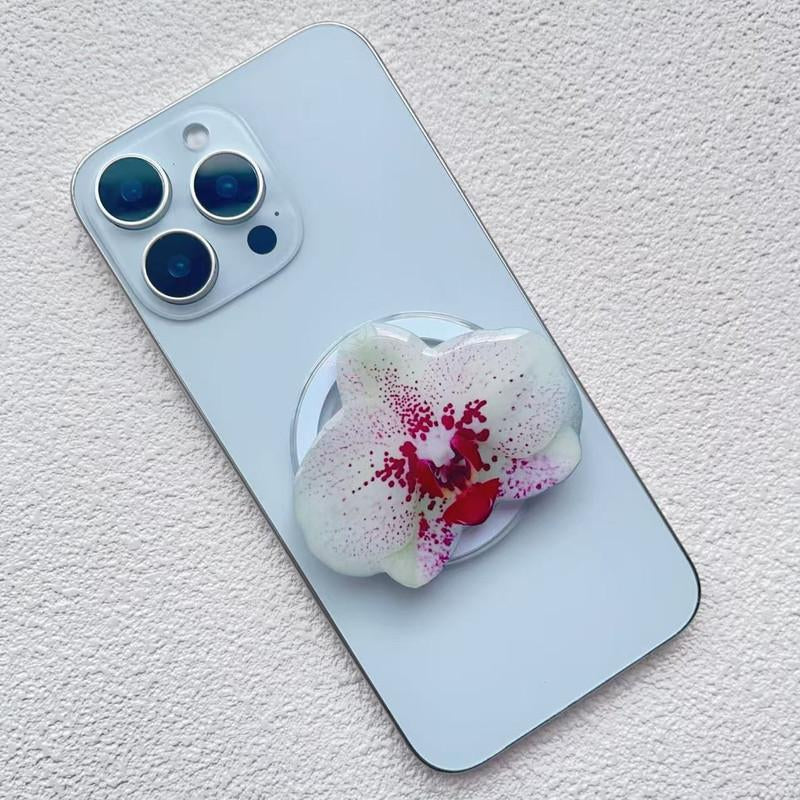 Orchid Acrylic Drop Glue Mobile Phone Holder Desktop Folding Portable Orchid Mobile Phone Grip HN124